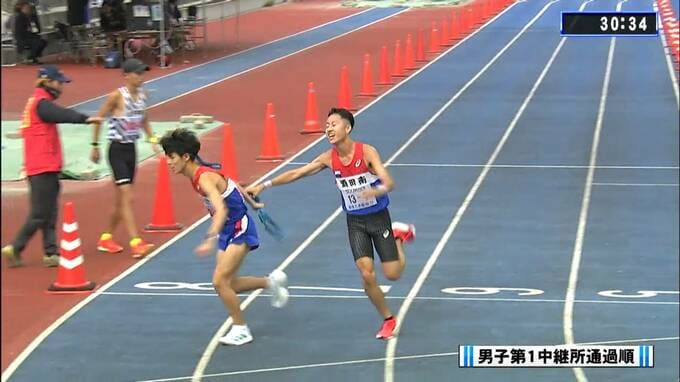 山形県高校駅伝2025 男子 第1中継所通過順位 | 山形のニュース│TUYテレビユー山形