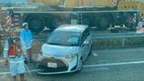 東海北陸自動車道で中央分離帯に乗用車が衝突 南砺市田尻で4人軽傷か、小矢部砺波JCT〜福光IC間上下線で通行止め 富山・南砺市 | 富山のニュース|天気・防災|チューリップテレビ