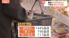 調味料や菓子を中心に2000品目以上が7月値上げ　1年間の値上げ数は2年ぶりに2万品目超か| TBS CROSS DIG with Bloomberg