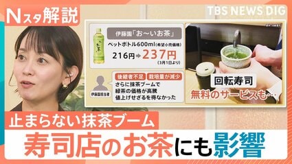 抹茶ブーム”で煎茶の価格が「6倍」に？農家の移行で身近なお茶に異変