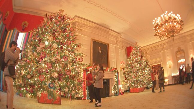 ホワイトハウスがクリスマス飾りを披露　ツリー83本　ライト16万個で装飾　テーマは「平和と光の季節」|TBS NEWS DIG