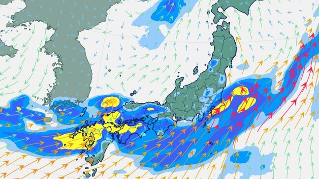 週末は九州中心に警報級大雨 福岡、長崎で最大200ミリ予想 全国的に大気不安定な状態続く 土砂災害などに警戒【9日~11日の雨風予想シミュレーション】|TBS NEWS DIG