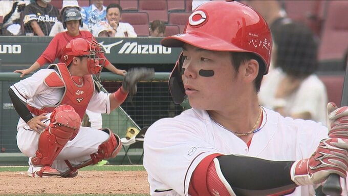 “打てるキャッチャー” へ　持丸泰輝（広島カープ）２軍で輝く育成出身の22歳|TBS NEWS DIG