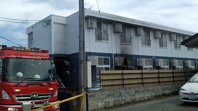 「アパートが燃えている…」　２階建てアパートで火災１階の部屋燃える　けが人なし　|　山形のニュース│TUYテレビユー山形