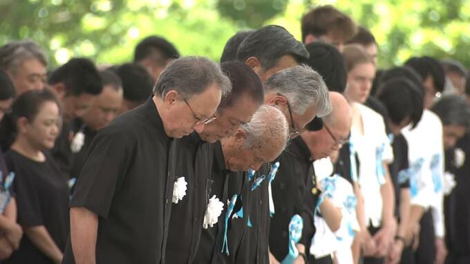 玉城知事や石破総理らのあいさつ 戦後80年の慰霊の日 沖縄全戦没者追悼式　|　沖縄のニュース｜RBC 琉球放送