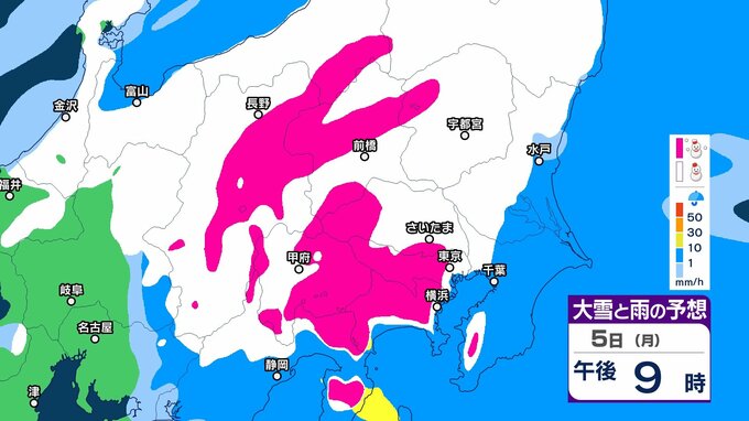 【通勤ラッシュ直撃か】東京23区でも警報級の大雪の可能性 関東で最大40cm積雪 “南岸低気圧”の影響 路面の凍結に注意・警戒【最新シミュレーション】　|　愛媛のニュース - Nスタえひめ｜あいテレビは6チャンネル