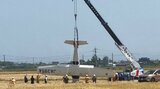 海上保安庁の小型飛行機不時着事故 機体の撤去作業始まる 大分 | 大分のニュース|OBS NEWS|大分放送