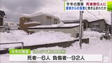 青森県・今冬の雪害による死者が6人に… 負傷者は92人 ほとんどが屋根の雪下ろしなどの除雪作業中「夢中になってしまえば(足元を)見ないから」 | 青森のニュース│ATV NEWS│青森テレビ