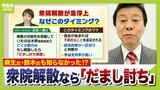 「自民党へ通告しなかったという意味でも"だまし討ち解散"」ジャーナリスト武田一顕氏が指摘　高市総理の「衆院解散検討」報道　国会追及を逃れるための「高支持率勝負」？　立憲・公明の協力は...|TBS NEWS DIG
