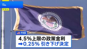 「雇用の下振れリスクが高まった」FRB、6会合ぶりに利下げ 第2次トランプ政権下で初|TBS NEWS DIG