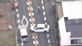 「女性の悲鳴が」「大きな音も」ワンボックスと乗用車が正面衝突 8人重軽傷=静岡・沼津市|TBS NEWS DIG