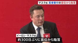 イーロン・マスク氏“保有資産世界一”から約300日ぶり陥落 オラクル会長ラリー・エリソン氏が「一夜で1010億ドル増」で 現在は再び首位に| TBS CROSS DIG with Bloomberg