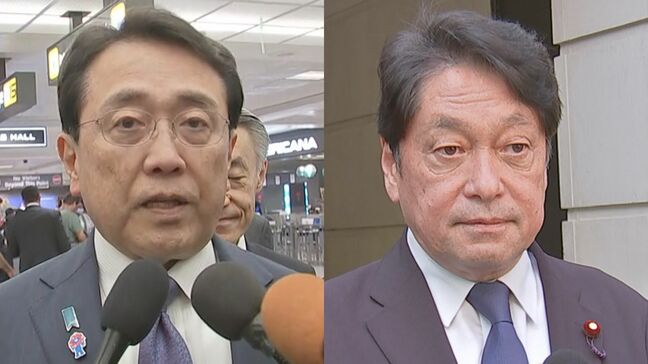 赤沢大臣が自民党幹部と協議 翌日の日米関税交渉を前に 小野寺政調会長「手応えある交渉をすると確信」|TBS NEWS DIG