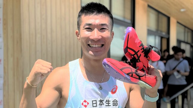 男子100m、桐生祥秀が9秒99！世界陸上代表入り確実に、8年ぶり9秒台に笑顔　守祐陽も10秒00で参加標準記録クリア|TBS NEWS DIG