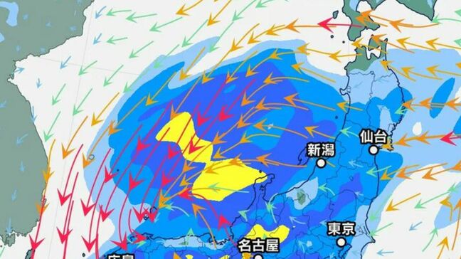 25日にかけ大雨に警戒…多いところでは24時間で100mm予想　“警報級”の大雨のおそれも　北陸地方【雨と風のシミュレーション】|TBS NEWS DIG