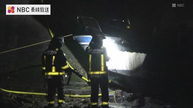 朝と夜に…長崎県佐世保市で船舶火災２隻全焼　放火の可能性も　|TBS NEWS DIG