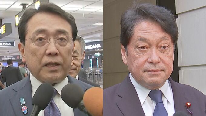 赤沢大臣が自民党幹部と協議　翌日の日米関税交渉を前に　小野寺政調会長「手応えある交渉をすると確信」|TBS NEWS DIG