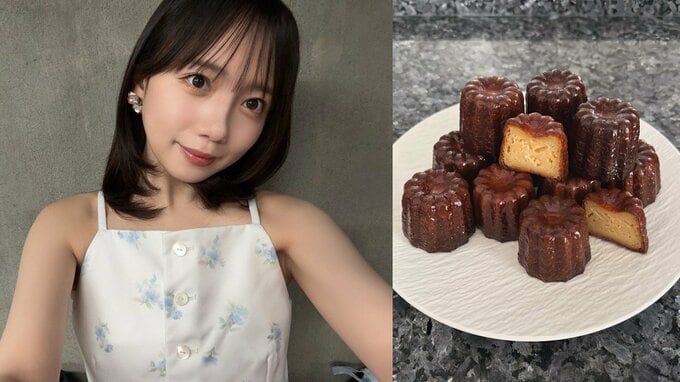 【 齊藤京子 】「カヌレ作ってみました」　手作りカヌレを公開　艶やかな焼き上がりと〝断面ショット〟も　チーズケーキはプロ級の腕前|TBS NEWS DIG