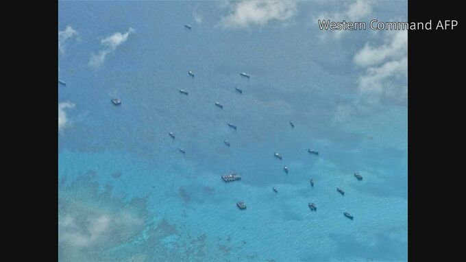 南シナ海に中国漁船が集結　フィリピン軍が非難　外交ルートで抗議の可能性も示唆|TBS NEWS DIG