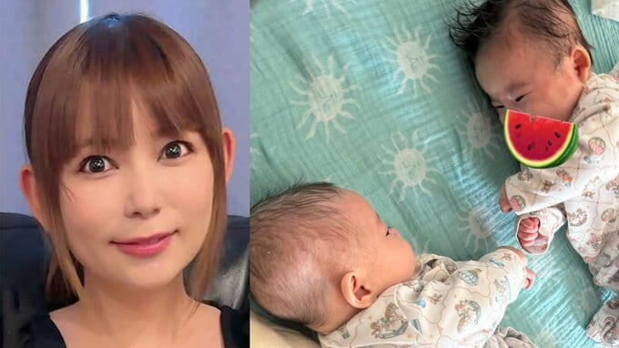 【 中川翔子 】 「双子が、ふた語でなにか話してるよ！！かわいい！」　生後3か月の双子の姿に感動|TBS NEWS DIG