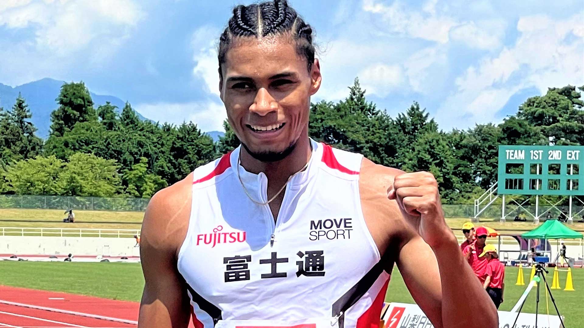 世界陸上 富士北麓ワールドトライアル 男子400m 中島佑気ジョセフ（富士通