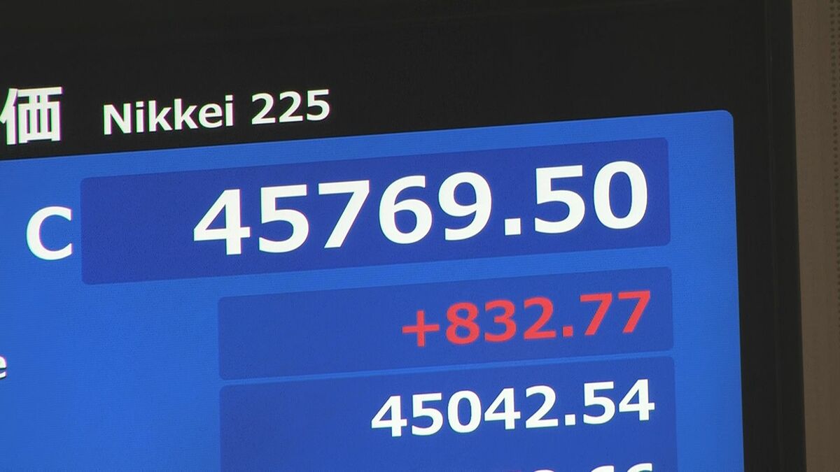 日経平均株価 終値の最高値更新 832円高で取引終了 | TBS CROSS DIG