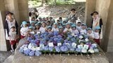 幼稚園児がアジサイで花手水づくり 宮崎市の平和台公園 | MRTニュース | MRT宮崎放送