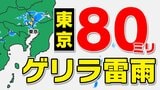 【東京首都圏 ゲリラ雷雨注意】警報級大雨のおそれ 気象庁「大雨情報」【雨と発雷確率のシミュレーション】東京・神奈川・埼玉・千葉・群馬・栃木・茨城《17:30更新》|TBS NEWS DIG