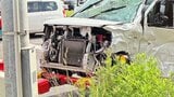 【続報】前方部はぐっしゃり… フロントガラスは割れバンパーは外れて大破 国道7号で大型トラックと軽乗用車の衝突事故 軽乗用車に乗っていた75歳の男性が死亡・運転していた72歳の女性は重傷 青森市|TBS NEWS DIG