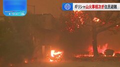 ギリシャ・アテネ近郊で山火事　住民が避難　近年は猛暑や乾燥のため、より頻繁で激しく| TBS CROSS DIG with Bloomberg