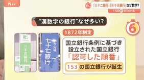 「八十二銀行」「三十三銀行」なぜ“漢数字の銀行”が多い？ 苦境でも地域を支える地方銀行【Nスタ解説】|TBS NEWS DIG