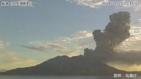 桜島で爆発　噴煙高さ3400メートル　少量の降灰が大崎町まで予想　鹿児島|TBS NEWS DIG