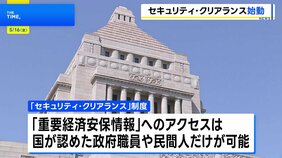 「セキュリティ・クリアランス」制度&nbsp;きょうから運用開始　経済安保分野での国際連携強化に期待の一方、プライバシー侵害に懸念の声も|TBS NEWS DIG