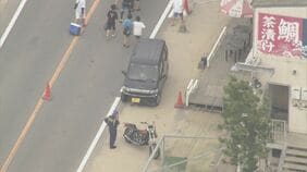 軽乗用車とバイク３台が絡む事故　歩道を歩いていた３歳の男の子が意識不明の重体　福岡市西区|TBS NEWS DIG