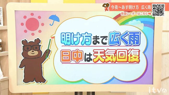 2日(金)は明け方までは広く雨 南予中心に未明は激しい雨も 日中は天気回復 愛媛|TBS NEWS DIG