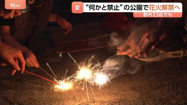 夏の到来を前に「公園での花火」解禁の動き “予約”が必要なケースも 街の人たちの受け止めは?|TBS NEWS DIG