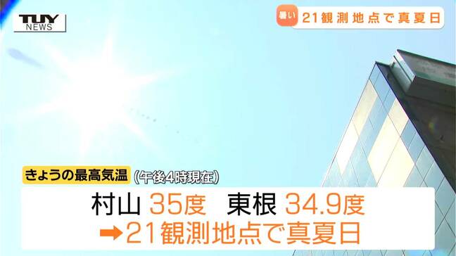 山形県内 きょうは各地で気温が上がる あす午前中は雨の降る所も|TBS NEWS DIG