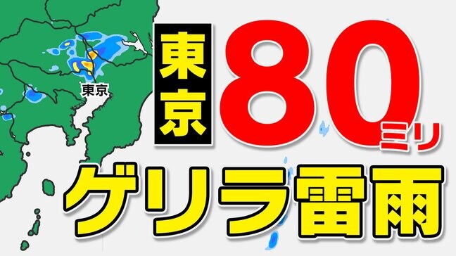 【東京首都圏 ゲリラ雷雨注意】警報級大雨のおそれ  気象庁「大雨情報」【雨と発雷確率のシミュレーション】東京・神奈川・埼玉・千葉・群馬・栃木・茨城《１７：３０更新》|TBS NEWS DIG