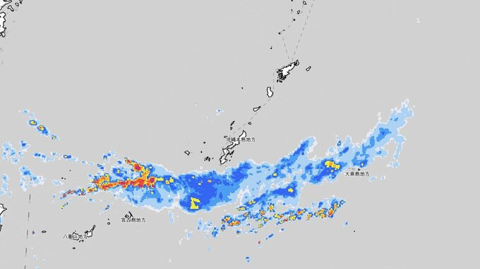 沖縄地方梅雨入り　沖縄本島では２２日に雨雲の発達の程度によって警報級の大雨となるおそれ　２３日にかけて最大１００ミリの雨　気象庁発表　|　山形のニュース│TUYテレビユー山形