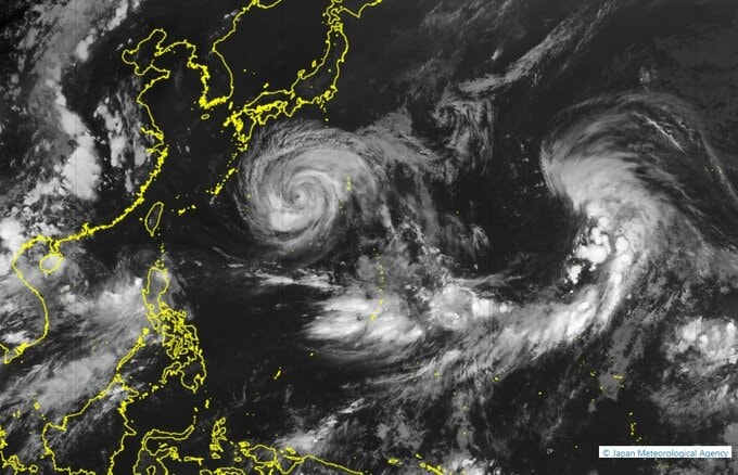 【トリプル台風情報】大型の「台風15号(チャンホン)」今後日本の東へ　「台風13号(ドルフィン)」進路予想は西寄りに？「台風14号(クジラ)」　今後の進路予想・雨風シミュレーション【気象庁5日19時30分発表】|TBS NEWS DIG