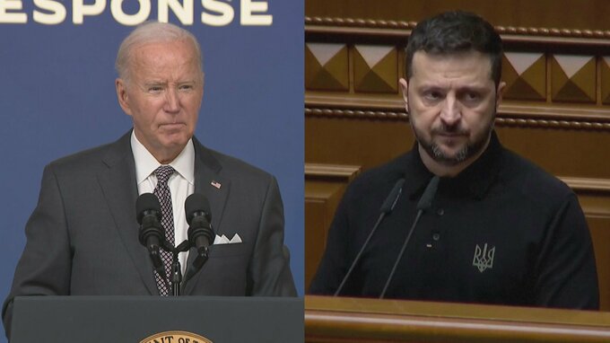 バイデン大統領がゼレンスキー大統領と電話会談　ウクライナに4億2500万ドルの追加軍事支援を表明|TBS NEWS DIG