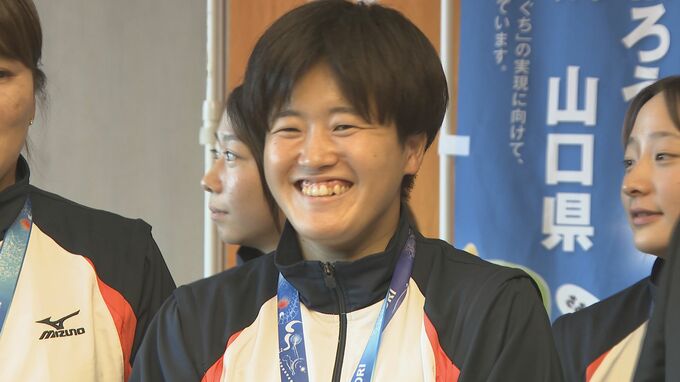 国スポ水球女子初優勝「地元に恩返し、うれしい」知事に喜びを報告　山口　|　山口のニュース・天気・防災｜tys NEWS｜ｔｙｓテレビ山口