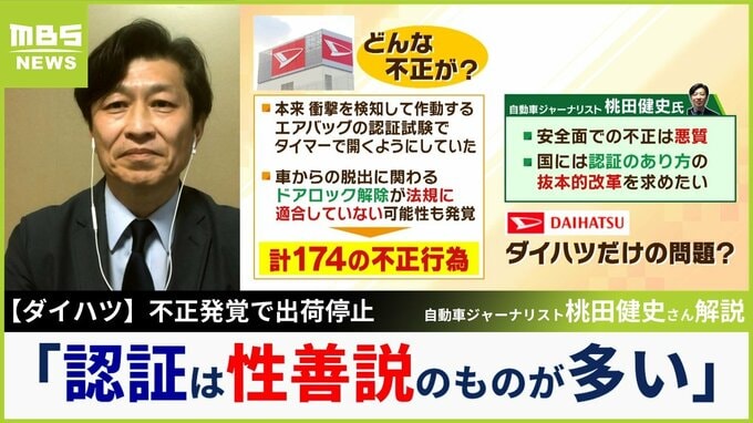 【ダイハツ】「認証は、要するに性善説」自動車ジャーナリストが不正の背景を指摘「国には抜本的な改革を求めたい」ダイハツ車ユーザーで不安な人はどうすれば？|TBS NEWS DIG