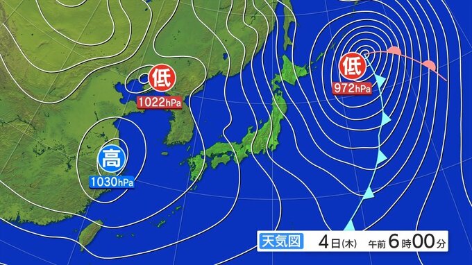 ４日夕方にかけて風雪に注意　暴風雪に関する岩手県気象情報|TBS NEWS DIG