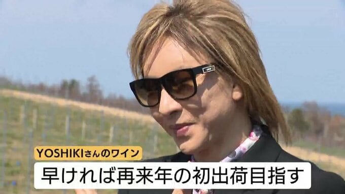 YOSHIKIさんが北海道余市町でワイン造り　約1年ぶりに苗木を植えたブドウ畑を訪問　ブランドワインとして2028年に初出荷へ|TBS NEWS DIG