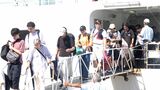 「思わぬ観光に」台風6号影響 伊豆諸島から多くの観光客が船で下田へ 長期欠航の恐れも=静岡 | 静岡のニュース | SBSNEWS | 静岡放送