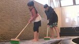 年末年始を前に 「きれいな温泉を楽しんで」 別府市営温泉の大掃除が始まる 大分 | 大分のニュース|OBS NEWS|大分放送