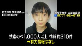 行方不明となって2週間…京都・小6男児の捜索続く　“通学用かばん”発見から新しい手がかり見つからず|TBS NEWS DIG