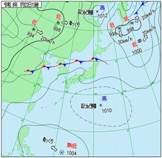 【関東甲信】22日水曜夜と23日木曜午後、警報級の大雨のおそれ…1時間50ミリの非常に激しい雨や落雷・竜巻・ひょうに警戒【雨と風のシミュレーション】　|　富山のニュース｜天気・防災｜チューリップテレビ