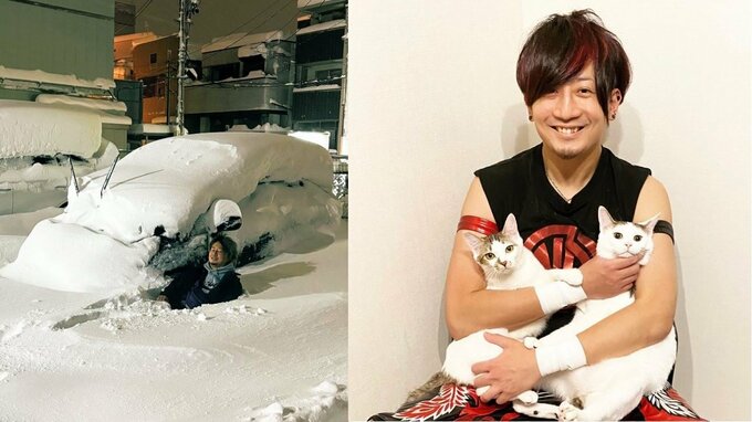 【新潟豪雪】プロレスラー・仲川翔大さん　雪に埋もれて ”車出せません”  ”野良猫達はみんなどうしてる”  ”除雪の皆さんはヒーロー” 地元の奮闘を伝える|TBS NEWS DIG